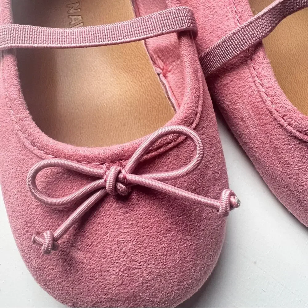 Old Navy Baby Girl Pink Mary Jane Ballet FlatBaby Walker  Shoes Sz 18-24M